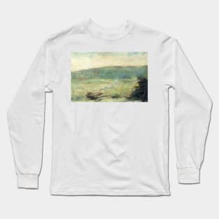 Landscape at Saint-Ouen by Georges-Pierre Seurat Long Sleeve T-Shirt